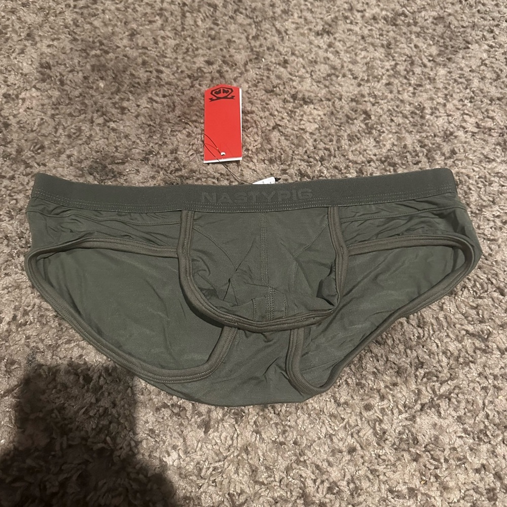 Nasty Pig Army Green Briefs